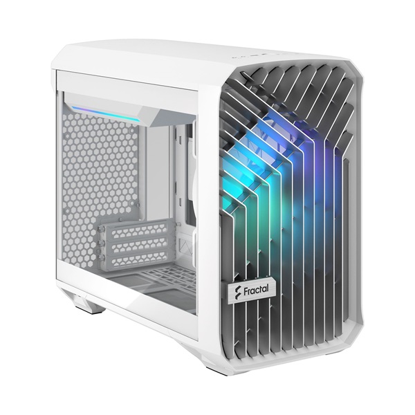 Fractal Design Torrent Nano RGB fehér (táp nélküli) ablakos EATX ház