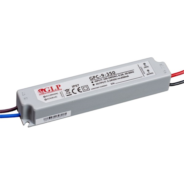 GLP GPC-9-350 8.5W 3~24V 350mA IP67 LED tápegység