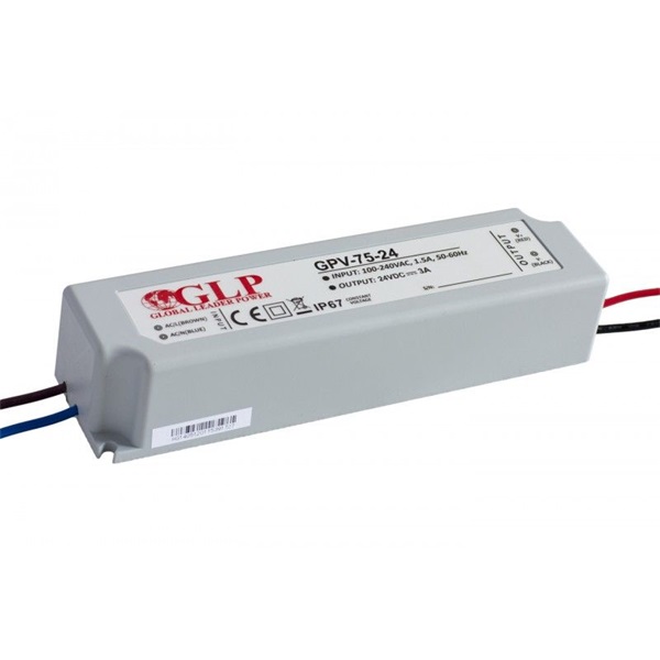 GLP GPV-75-24 72W 24V 3A IP67 LED tápegység