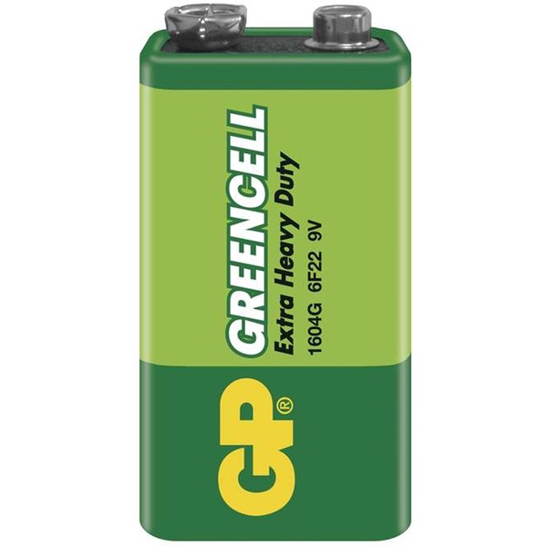 GP Greencell 9V, 6F22  elem 1db/bliszter