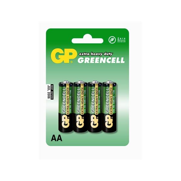 GP Greencell AA ceruza elem (15G) 4db/bliszter