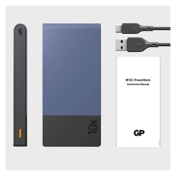 GP M2+ Series 10000mAh 22,5W kék power bank