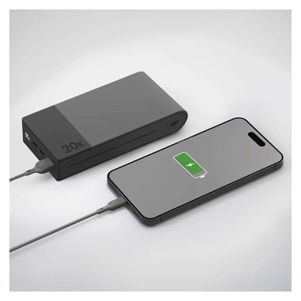 GP M2+ Series 20000mAh 22,5W szürke power bank