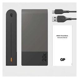 GP M2+ Series 20000mAh 22,5W szürke power bank