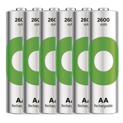 GP ReCyko NiMH Akkumulátor HR6 (AA) 2600mAh 6db