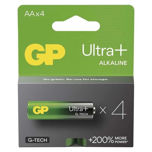 GP Ultra Plus alkáli elem AA 4db