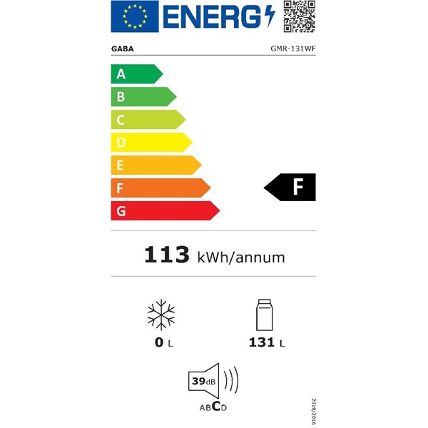 Gaba GMR-131WF 131 L egyajtós hűtőszekrény