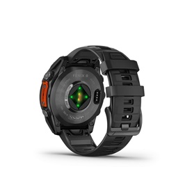 Garmin 010-02904-00 fenix 8 AMOLED (47mm) szilikon pántos fekete okosóra