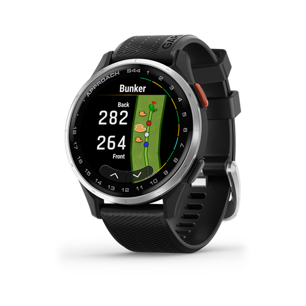 Garmin Approach S44 ezüst fekete okosóra