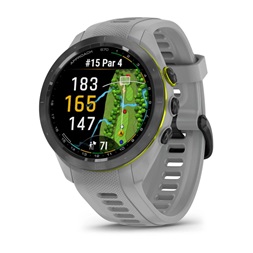 Garmin Approach S70 (42mm) fekete kerámia púderszürke szilikon szíjjal (ED) okosóra