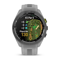 Garmin Approach S70 (42mm) fekete kerámia púderszürke szilikon szíjjal (ED) okosóra