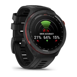 Garmin Approach S70 (47mm) fekete kerámia fekete szilikon szíjjal (ED) okosóra