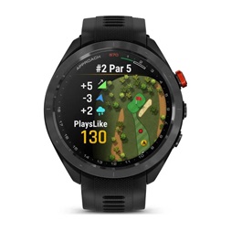 Garmin Approach S70 (47mm) fekete kerámia fekete szilikon szíjjal (ED) okosóra