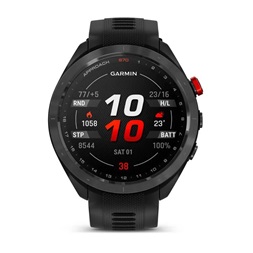 Garmin Approach S70 (47mm) fekete kerámia fekete szilikon szíjjal (ED) okosóra