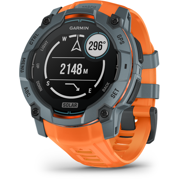 Garmin Instinct 3 szürke narancs szíjjal okosóra