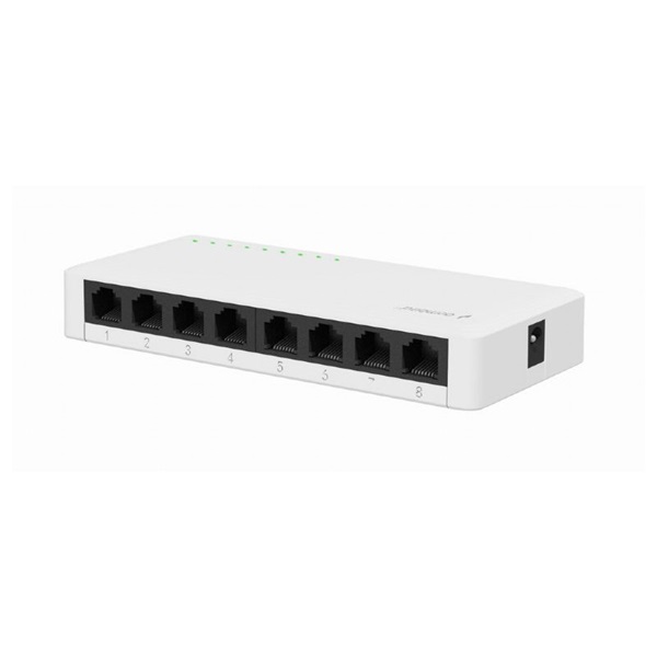 Gembird NSW-G8-01 8port Gigabit LAN fehér nem menedzselhető asztali Switch