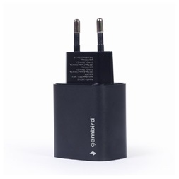 Gembird TA-UQC3-03 18W USB A/USB C fekete gyorstöltő