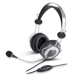 Genius HS-04SU jack mikrofonos PC ezüst headset