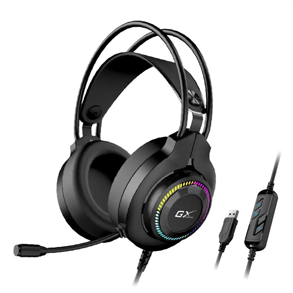 Genius HS-GX580U USB vezetékes fekete gamer headset