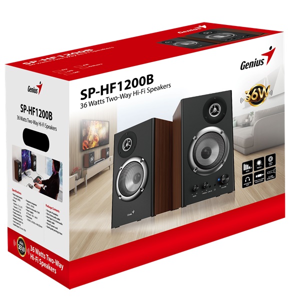 Genius SP-HF1200B 2.0 36W fa hangszóró