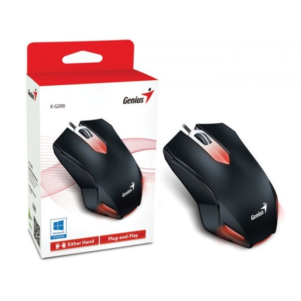 Genius X-G200 USB fekete gamer egér