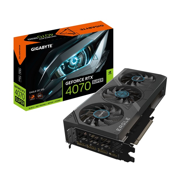 Gigabyte GeForce RTX 4070 SUPER EAGLE OC nVidia 12GB DDR6X 192bit PCIe videókártya