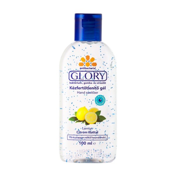 Glory/HC gél Citrom 100 ml kézfertőtlenítő