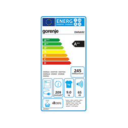 Gorenje DHNA92 hőszivattyús szárítógép