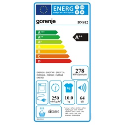 Gorenje DNS12 hőszivattyús szárítógép