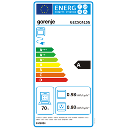 Gorenje GEC5C41SG inox kerámialapos tűzhely