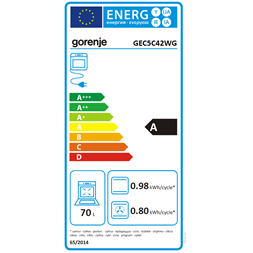 Gorenje GEC5C42WG fehér kerámialapos tűzhely