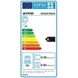 Gorenje GECS5C70WA kerámialapos fehér elektromos tűzhely