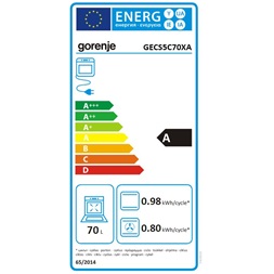 Gorenje GECS5C70XA kerámialapos inox elektromos tűzhely