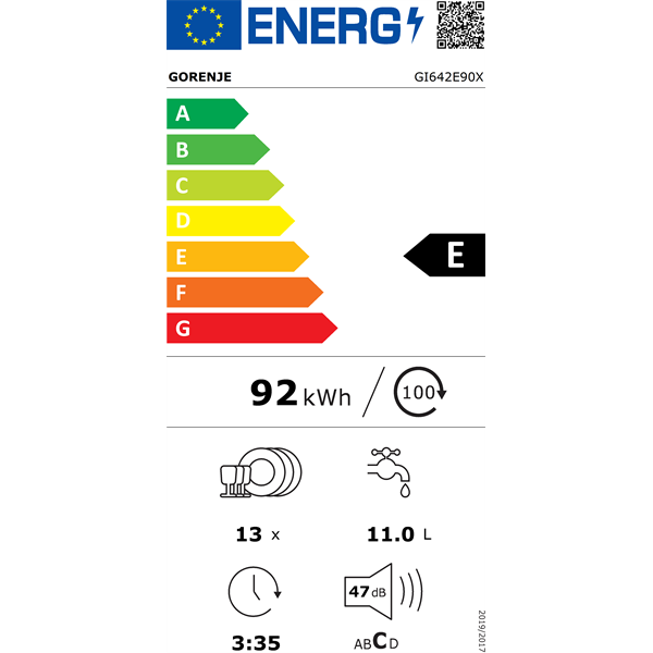 Gorenje GI672B90X beépíthető mosogatógép