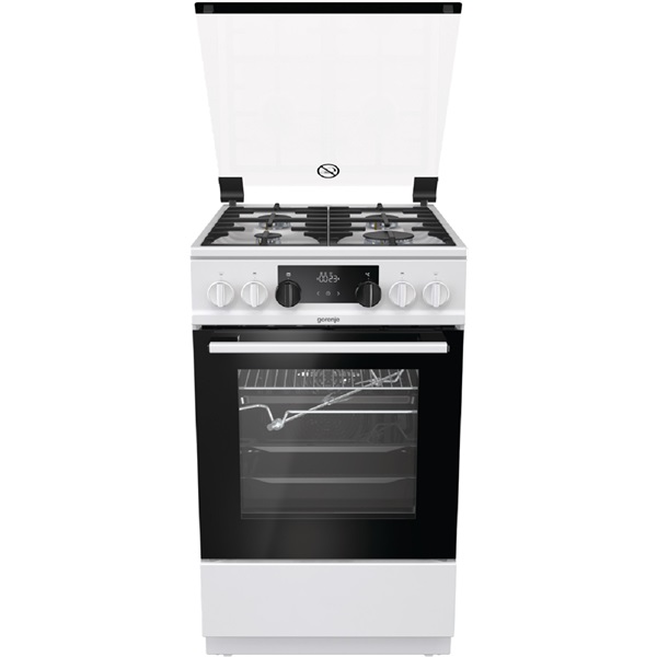 Gorenje KS5350WF fehér kombinált gáztűzhely