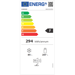 Gorenje NRK6181PS4 alulfagyasztós hűtőszekrény