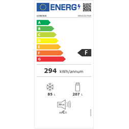 Gorenje NRK6181PW4 alulfagyasztós hűtőszekrény