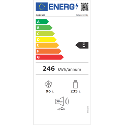 Gorenje NRK6202ES4 alulfagyasztós hűtőszekrény