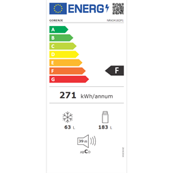 Gorenje NRKI4182P1 beépíthető alulfagyasztós hűtőszekrény