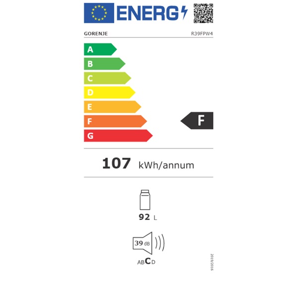 Gorenje R39FPW4 egyajtós hűtőszekrény