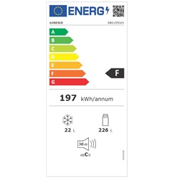 Gorenje RB615FEW5 egyajtós hűtőszekrény