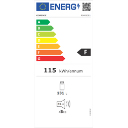 Gorenje RI4092E1 beépíthető egyajtós hűtőszekrény