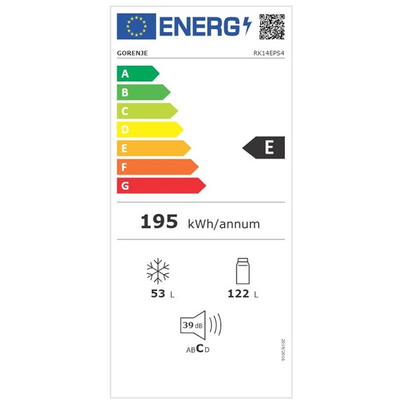 Gorenje RK14EPS4 inox alulfagyasztós hűtőszekrény