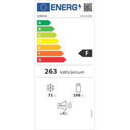 Gorenje RK4181PS4 inox alulfagyasztós hűtőszekrény