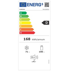 Gorenje RK418DPS4 alulfagyasztós kombinált hűtőszekrény