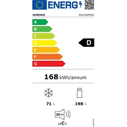 Gorenje RK418DPW4 alulfagyasztós kombinált hűtőszekrény