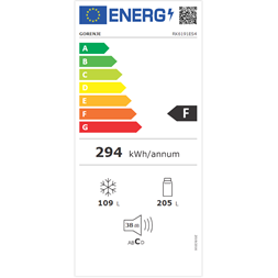 Gorenje RK6191ES4 inox alulfagyasztós hűtőszekrény