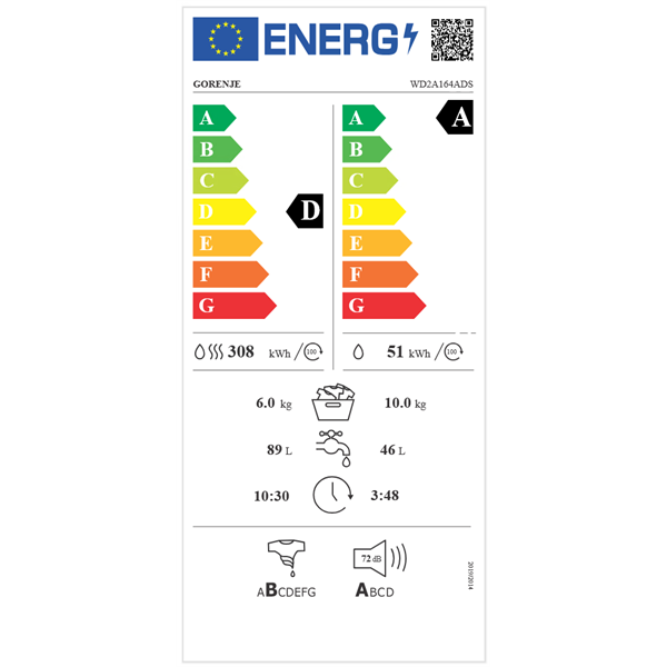 Gorenje WD2A164ADS mosó-szárítógép