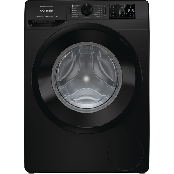 Gorenje WNEI84AS/B fekete 8 kg elöltöltös mosógép