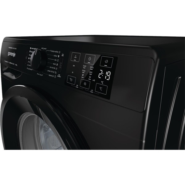 Gorenje WNEI84AS/B fekete 8 kg elöltöltös mosógép